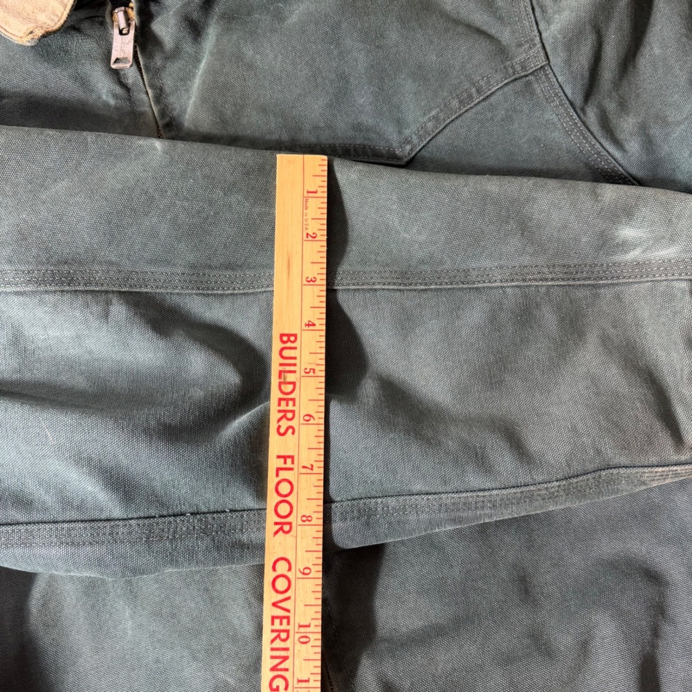 B+ Vintage Carhartt Santa Fe Jacket J14 HTG Hunter Green Quilted Lined Mens XL - Picture 5 of 7